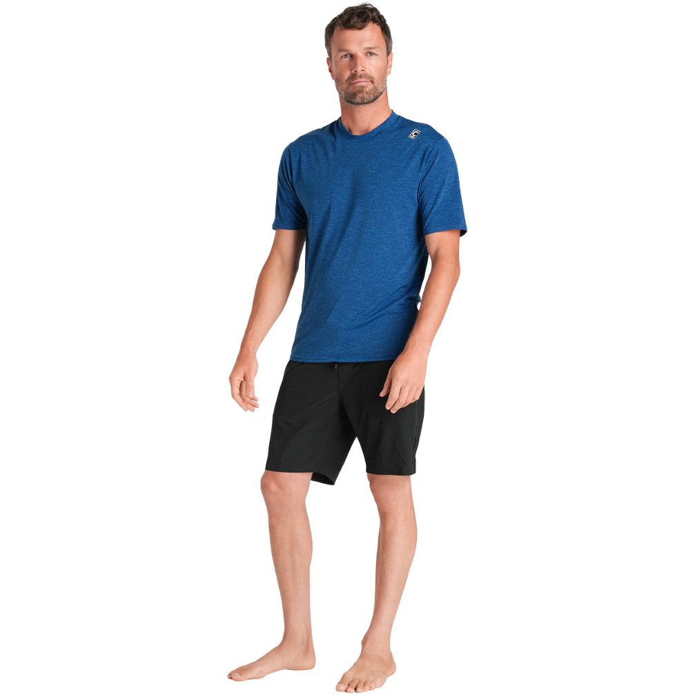 2026 C-Skins Mens Nuwave UV Short Sleeve Surf Tee C-NLYSURFM - Deep Blue